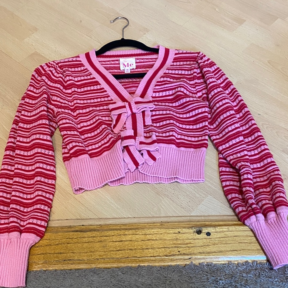 So Me Vibrant Striped Cardigan